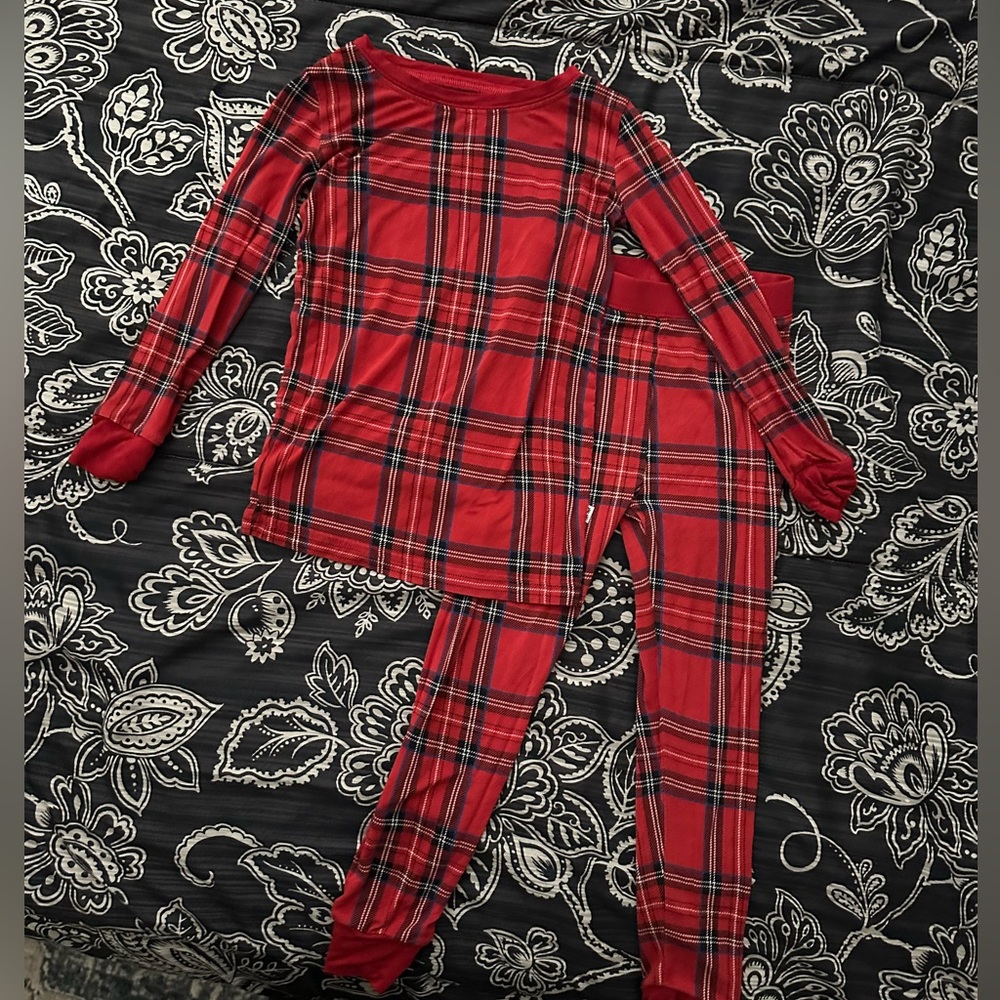Little Sleepies Holiday Plaid Two-Piece Pajama Set